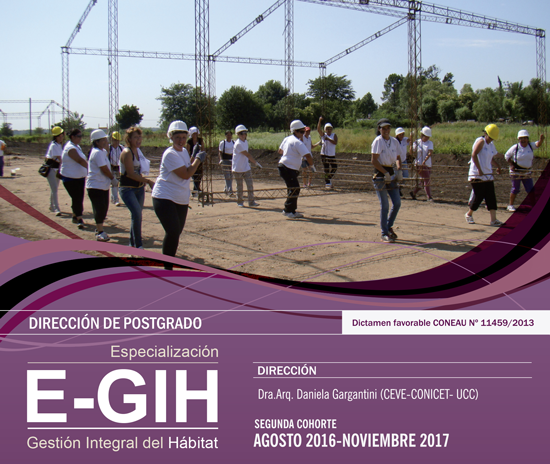  Inscripciones abiertas para la Especialización en Gestión integral del Hábitat